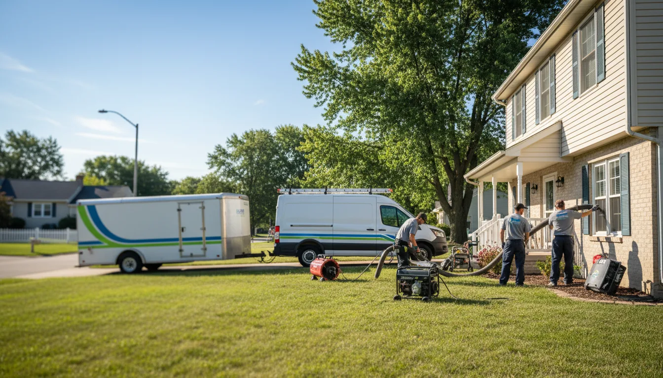Flooded Basement Restoration And Cleanup With Repair in New Carlisle, IN near me